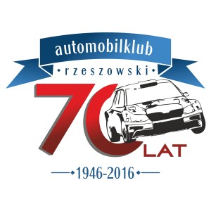 Okolicznościowe logo z okazji 70-lecia Automobilklubu Rzeszowskiego